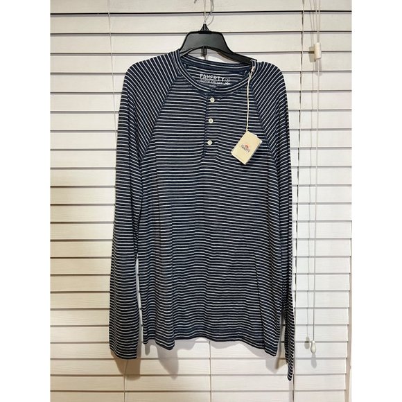 Faherty Cloud Cotton‎ Henley Long Sleeve Shirt NWT - Picture 2 of 4